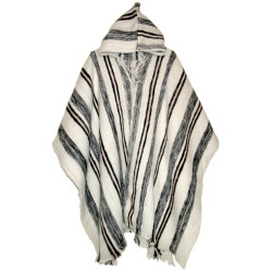 Poncho rayé 