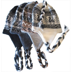 Bonnet Andin "Petit Lama" Couleurs naturelles