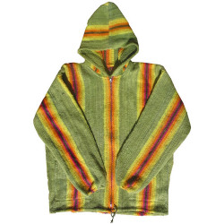 Veste zippée couleurs vives - Laine de mouton