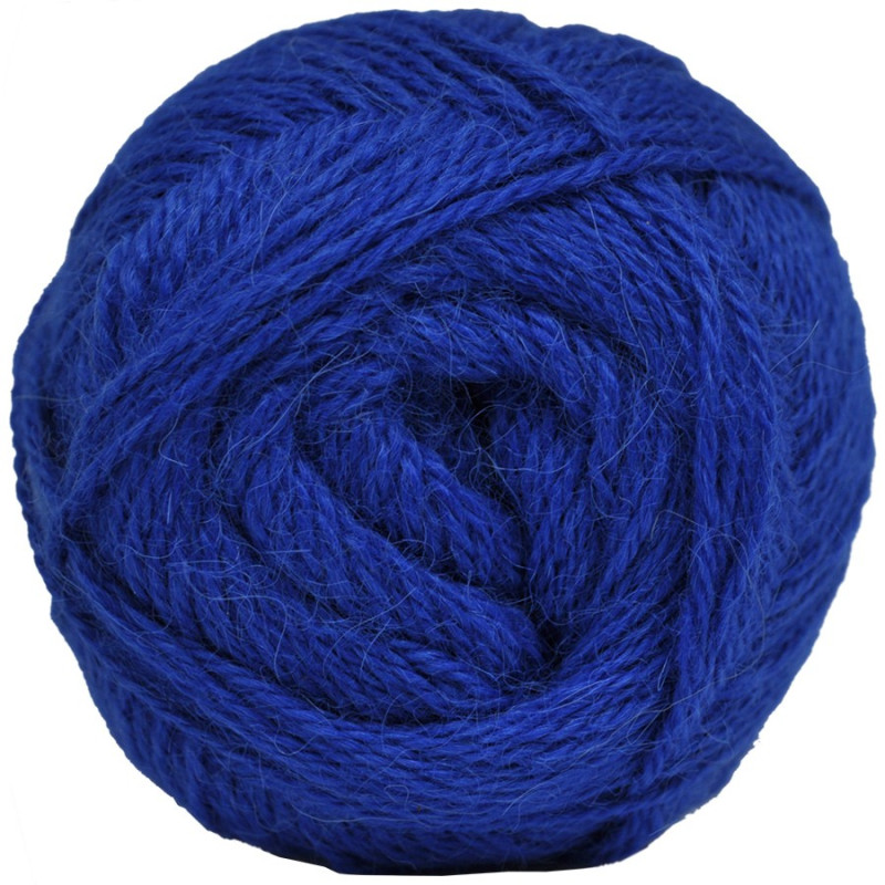Laine d'Alpaga Pure - Bleu Electrique - 100 gr.