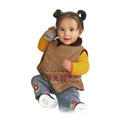 Poncho Gilet pour enfants - 100% laine d'Alpaga