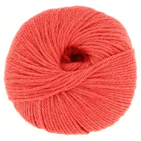 Laine d'alpaga baby - Corail - 50 gr.