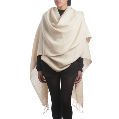 Poncho Ruana en laine d’alpaga fine