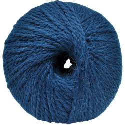 Bleu - Alpaga/laine - Bulky - 100 gr.