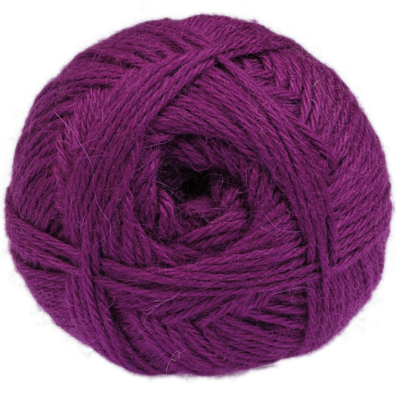 Violet Magenta - 100% baby lama - Gros fil - 100 gr.