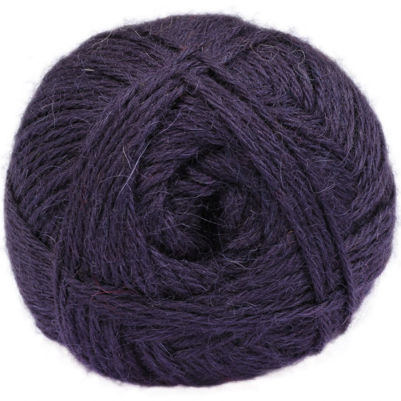 Violet - 100% baby lama - Gros fil - 100 gr.