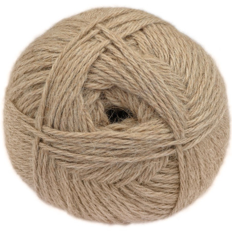 Beige - 100% baby lama - Gros fil - 100 gr.