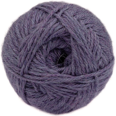 Violet chiné - Baby lama/Mérinos - Bulky - 100 gr.