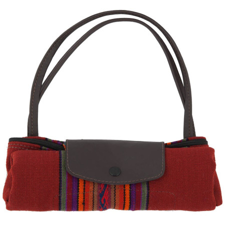 Sac pliable en cuir de llama et aguayo 