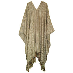 Poncho Andin Chiné - Laine d'Alpaga 