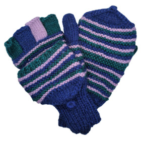 Gants-Moufles - Tricoté à la main - Size M