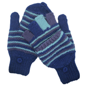 Gants-Moufles - Tricoté à la main - Taille M