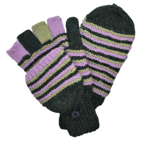 Gants-Moufles - Tricoté à la main - Taille M