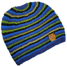 Bonnet arc-en-ciel tricoté à la main Grande Taille