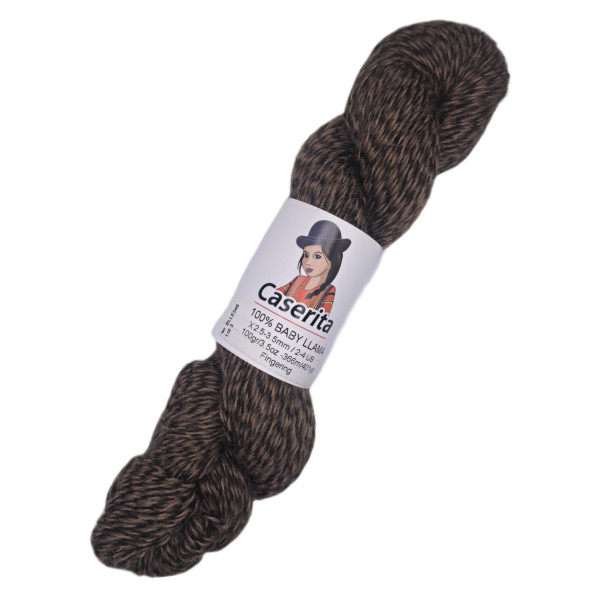 Trio marron foncé - 100% baby lama - 100 gr./367 mt.
