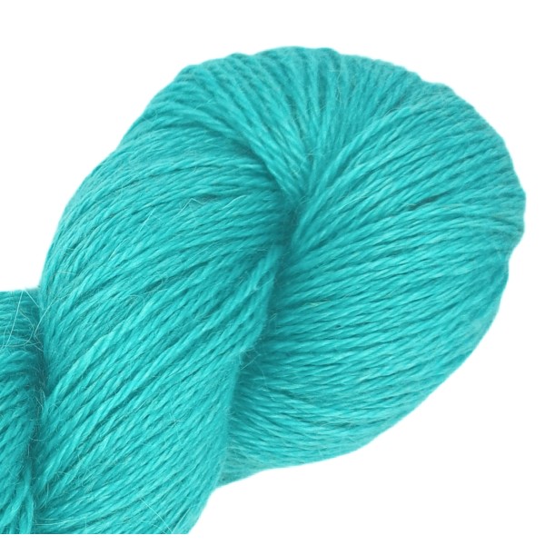 Turquoise – Baby lama & Soie – 50 g / 200 m