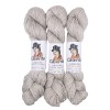 Gris perle – Baby lama & Soie – 50 g / 165 m