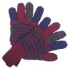 Taille M - Gants multicolores - Tricoté à la main