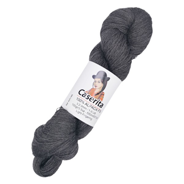 Gris graphite - 100% Alpaga FS - 100 gr. / 550m