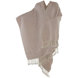 Long poncho ruana Brocart - Laine d'Alpaga