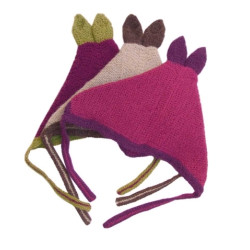 Bonnet "Petit Llama" - Laine d'Alpaga Pure