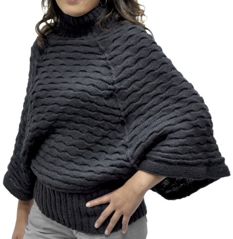 Poncho Chaud Femme Poncho Femme En Alpaga Péruvien Laine